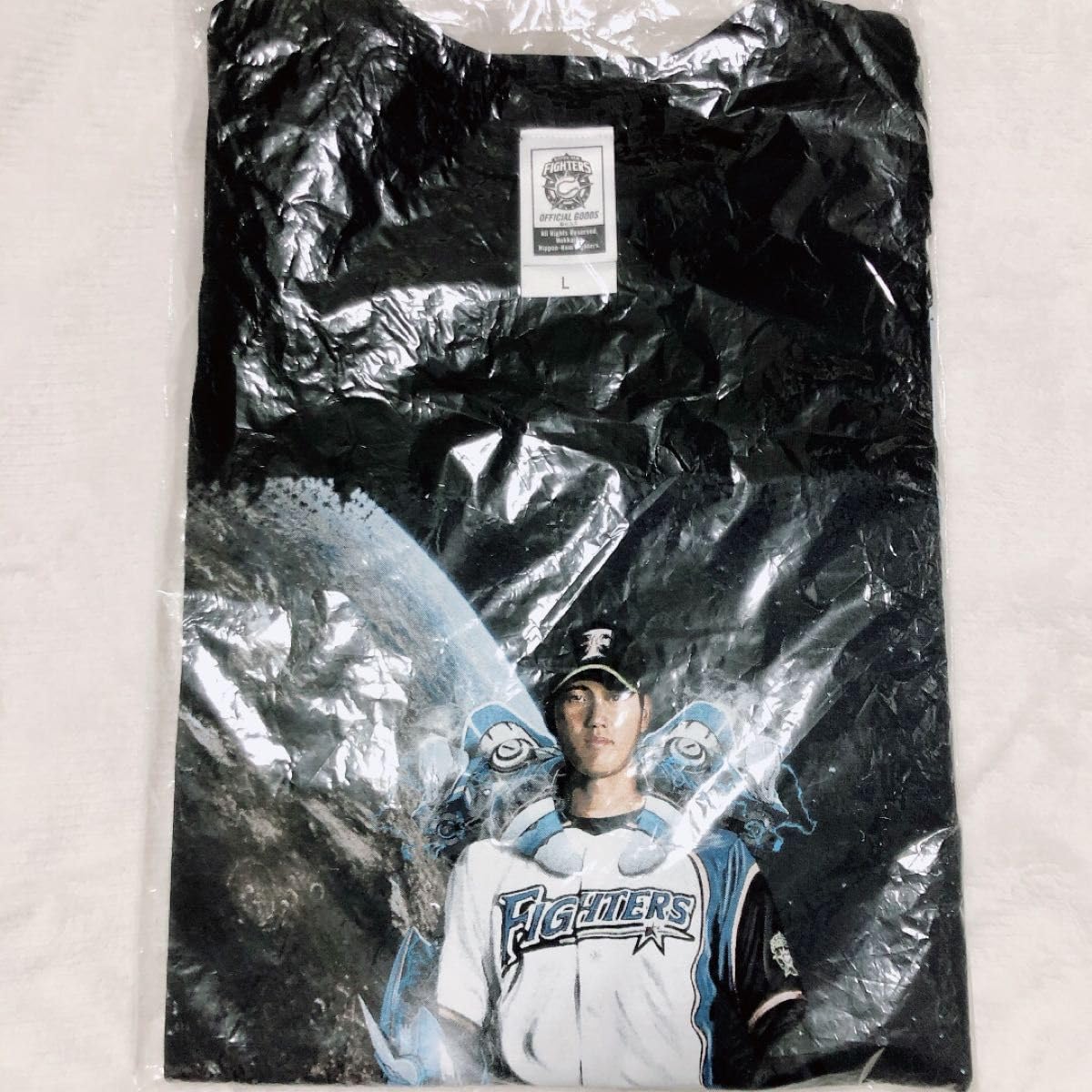 大谷翔平⭐️Fighters Galaxy Baseball Tシャツ⭐️ Amazon.co.jp: 大谷翔平 FIGHTERS GALAXY BASEBALL Tシャツ Lサイズ